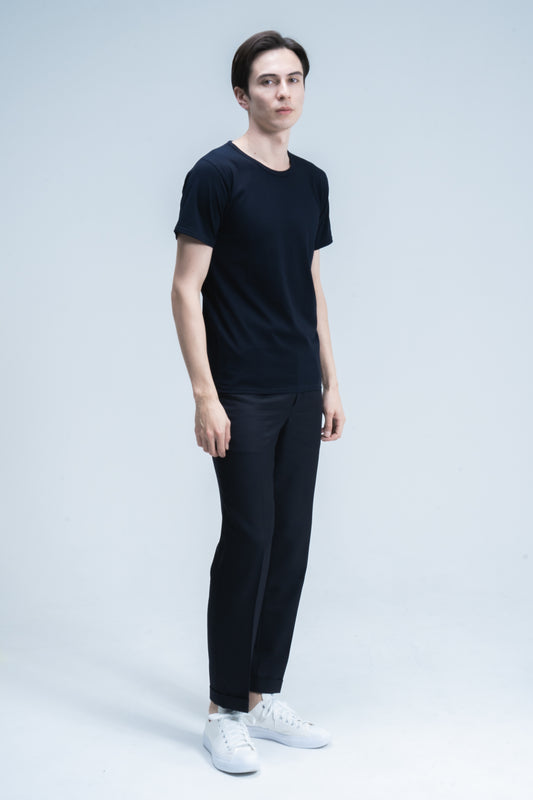 C01 | Crew Neck | Short Sleeve (Navy)