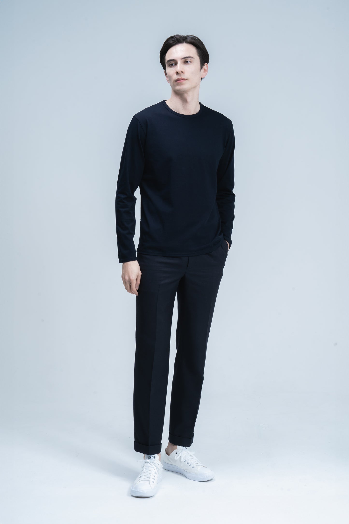 CL01 | Crew Neck | Long Sleeve (Navy)