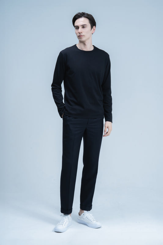 CL01 | Crew Neck | Long Sleeve (Black)