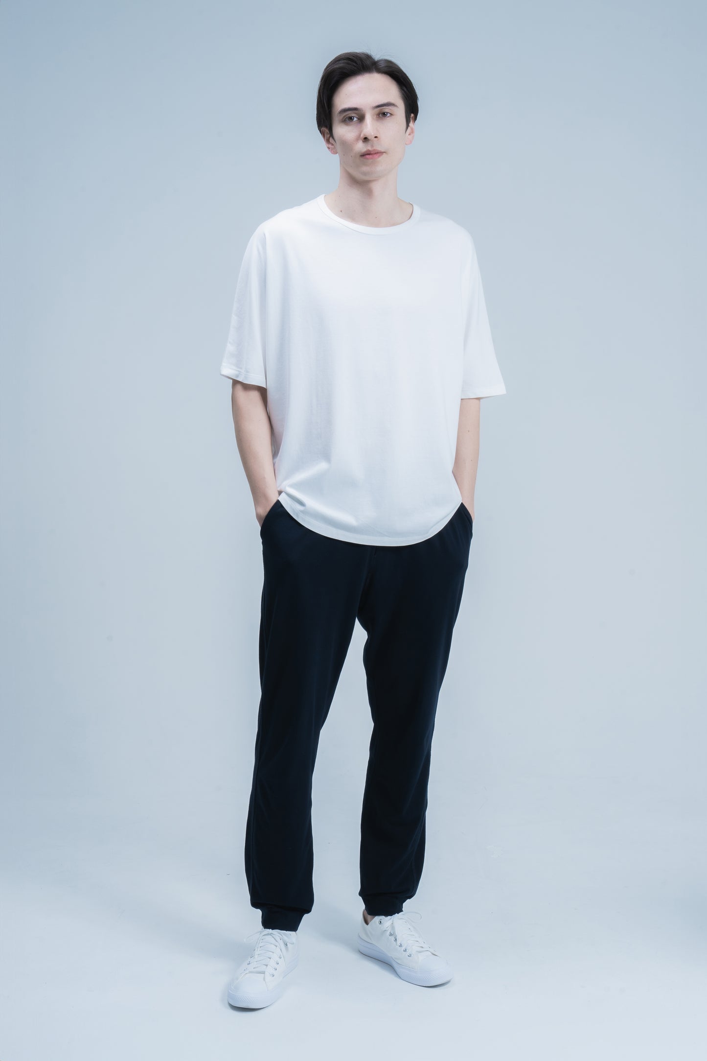 B02 | Crew Neck | Dolman Sleeve (White)