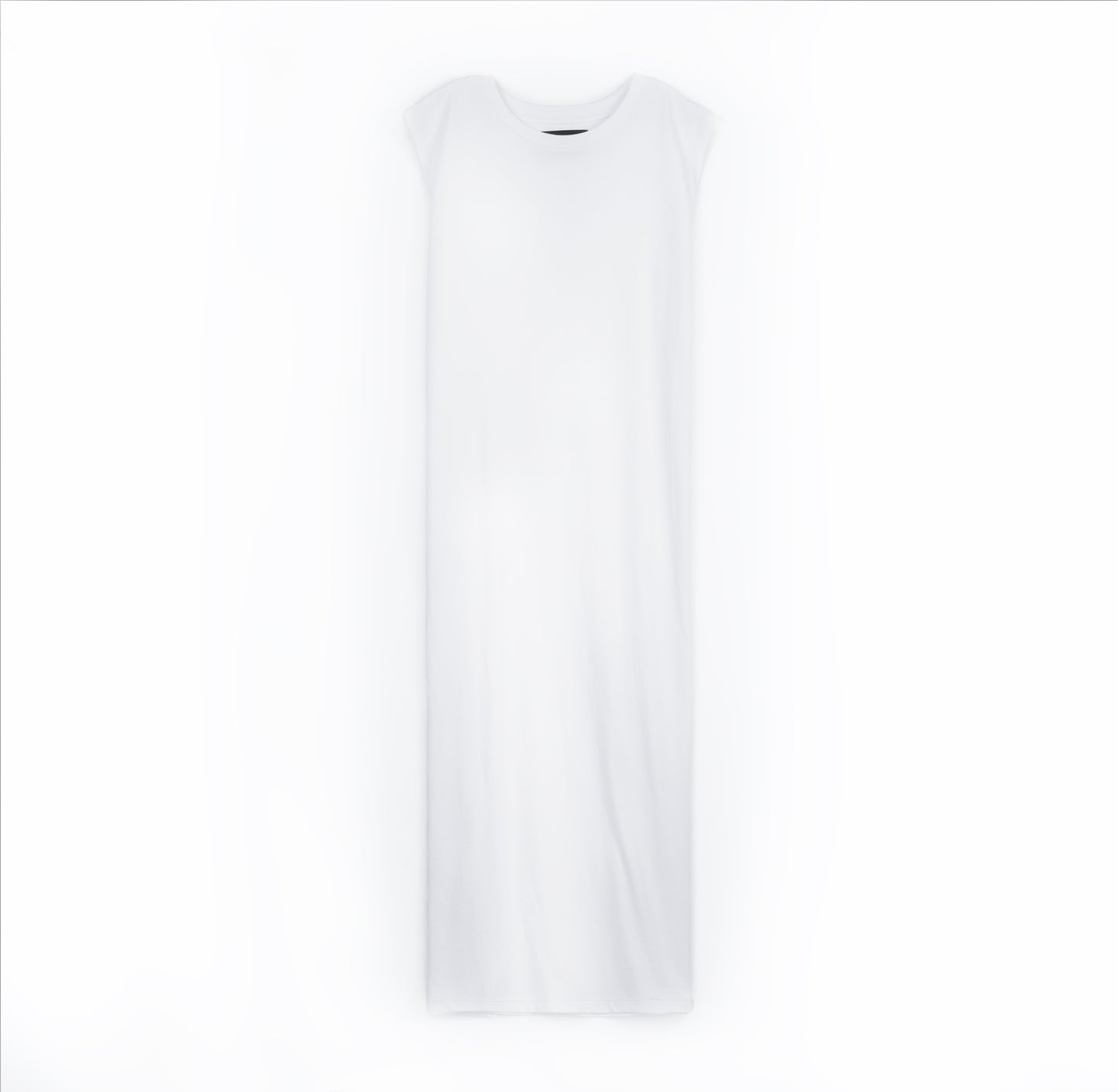 OP02(Women) | Crew Neck Dress | Sleeveless (White)